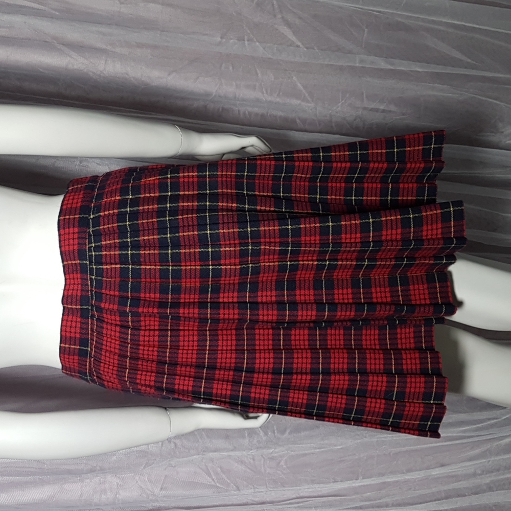 Vintage Wool Tartan Skirt